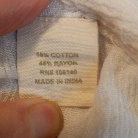 Altard State XS Embroidered Top Open Back Hi-Low Crinkle Broomstick Cream Green - Picture 10 of 11